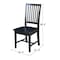 International Concepts Set of 2 Mission Side Chairs, Black C46-265P - alternate 8